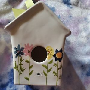 Rae Dunn Floral home birdhouse